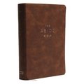 NKJV, Abide Bible, Leathersoft, Brown, Red Letter Edition, Comfort Print: Holy Bible, New King James Version