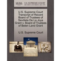 U.S. Supreme Court Transcript of Record Board of Trustees of Sevilleta de La Joya Grant V. Board of Trustees of Belen Land Grant