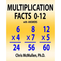 Multiplication Facts 0-12 with Answers: Improve Your Math Fluency Worksheets