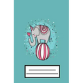 Cute Elephant: Cute Blue Elephant Composition Notebook