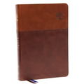 Nkjv, Matthew Henry Daily Devotional Bible, Leathersoft, Brown, Red Letter, Thumb Indexed, Comfort Print: 366 Daily Devotions by Matthew Henry
