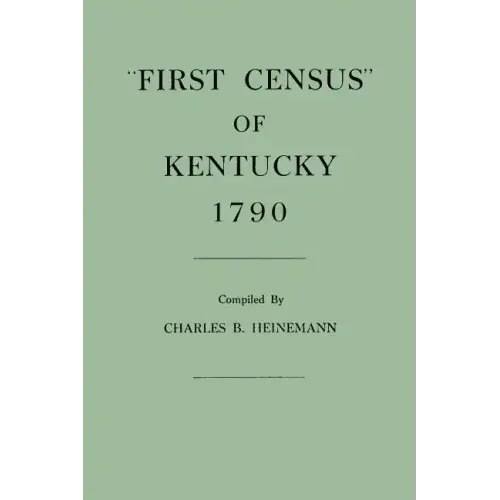 First Census of Kentucky, 1790