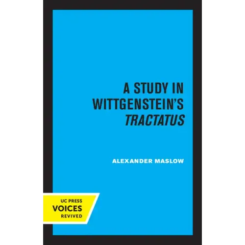 A Study in Wittgenstein's Tractatus