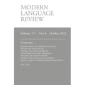 Modern Language Review (117: 4) October 2022