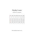 Payday Loans: Poems