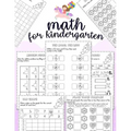 Math for kindergarten: Unicorn Math Activity Book For Kindergarten and First Grade Many Counting Skills Practice Missions Tracing Addition Cu