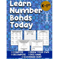 Learn Number Bonds Today: Addition and Subtraction Workbook For Kindergarten - First Grade Ages 4-7 - Compose Decompose Number Bonds