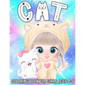 Cat Coloring Book for Girls Ages 4-8: Fun, Cute and Unique Coloring Pages for Kids with Beautiful Kitten Designs