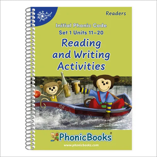 Phonic Books Dandelion Readers Reading and Writing Activities Set 1 Units 11-20 Pip Gets Rich (Two Letter Spellings Sh, Ch, Th, Ng, Qu, Wh, -Ed, -Ing,