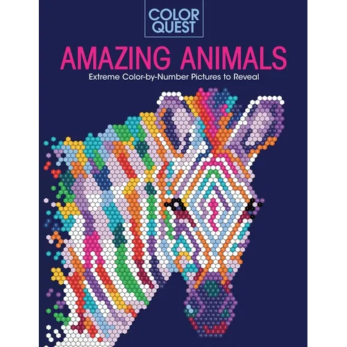Color Quest: Amazing Animals: Extreme Color-By-Number Pictures to Reveal