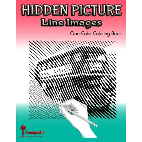 Hidden Picture Line Images: One Color Coloring Book