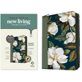 NLT Compact Giant Print Zipper Bible, Filament Enabled (Leatherlike, Magnolia Sage Green, Indexed, Red Letter)