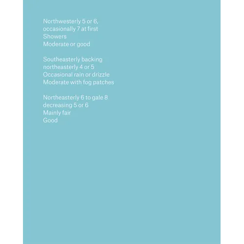 The Shipping Forecast