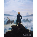 Wanderer Above the Sea of Fog Planner 2021: Caspar David Friedrich Painting Artistic Romantic Year Agenda: for Daily Meetings, Weekly Appointments, Sc