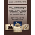 Anna J. McDowell, Petitioner, V. Abraham A. Ribicoff, Secretary of Health, Education and Welfare. U.S. Supreme Court Transcript of Record with Support