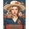 1940's Fashion Coloring Book: A Nostalgic Journey into 1940s Fashion Coloring Book