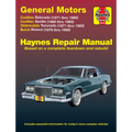 Gm: Cadillac Eldorado 1971-85, Seville 1980-85, Oldsmobile Toronado 1971-85 & Buick Riviera 1979-85