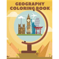Geography Coloring Book: World Map Animals Flags Buildings For Kids Education