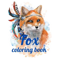 Fox coloring book: Adult Coloring Book of 35 Stress Relief Fox Designs to Help You Relax and Unwind Plants and Wildlife for Stress Relief