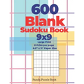 600 Blank Sudoku Book 9x9 - Large Print - 6 Grids per page - 8,5" x 11" Paper Size: Create Your Own Personal Logic Puzzle Games