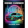 Dodge Charger Coloring Book: Color through decades of high-performance vehicles, each with a story that raced through American culture.