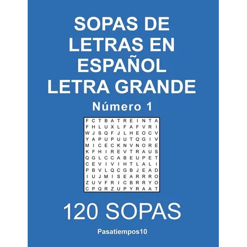 Sopas de letras en español Letra Grande - N. 1