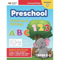 Jumbo ABC's & 123 Preschool Coloring Workbook: Ages 2 and up, Colors, Shapes, Numbers, Letters, Learn to Write the Alphabet (Essential Activity Book f