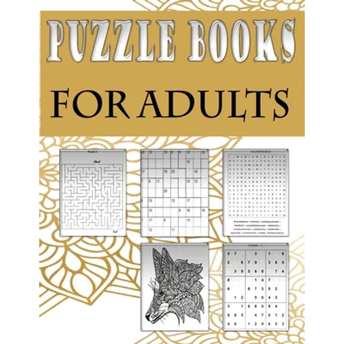 Puzzle books for adults: Fun and relaxing Activity Puzzle Book for Adults, Word search, Sudoku, mandala, Killer Sudoku and mazes 8,5"x11"