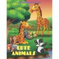 CUTE ANIMALS - Coloring Book For Kids: Sea Animals, Farm Animals, Jungle Animals, Woodland Animals and Circus Animals