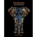 Elephants: Adult Coloring Book