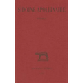 Sidoine Apollinaire: Tome I: Poemes