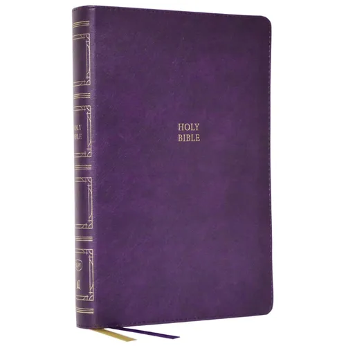 KJV Holy Bible: Paragraph-Style Large Print Thinline with 43,000 Cross References, Purple Leathersoft, Red Letter, Comfort Print: King James Version