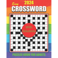2024 Easy Crossword Puzzles Book for Adults with Solutions: Large Print Easy-Level Crossword Puzzles Book For Puzzle Lovers Adults and Seniors