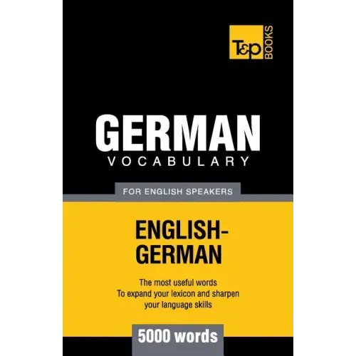 German vocabulary for English speakers - 5000 words