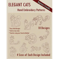 Elegant Cats Hand Embroidery Pattern