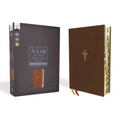 Nasb, Thinline Bible, Large Print, Leathersoft, Brown, Red Letter Edition, 1995 Text, Thumb Indexed, Comfort Print