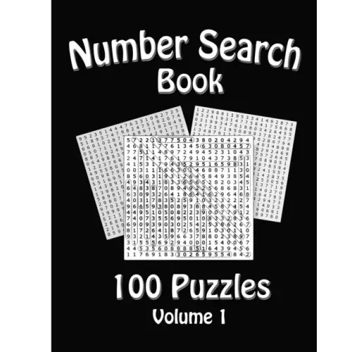 Number Search Book: 100 Number Search Puzzles: Volume 1
