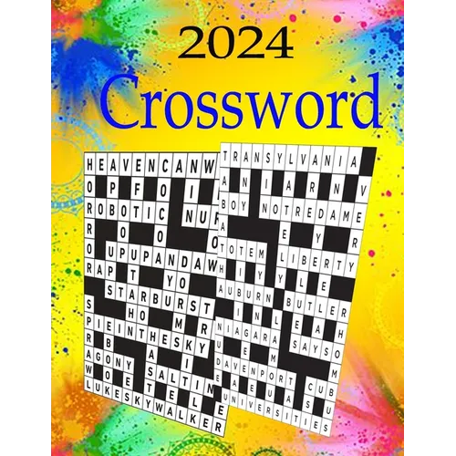 2024 Crossword Puzzle book: 100 Large Print Crossword Puzzles For Adults, Teens And Seniors With Solutions,