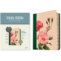 KJV Wide Margin Bible, Filament Enabled (Leatherlike, Pink Rose Garden, Indexed, Red Letter)