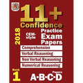 11+ Confidence: CEM-style Practice Exam Papers Book 1: Comprehension, Verbal Reasoning, Non-verbal Reasoning, Numerical Reasoning, and