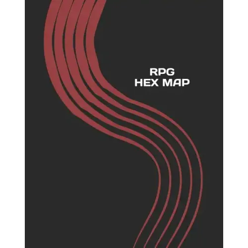 RPG Hex Map: Hexagon Battle Grid Game Mat Template Book with Honeycomb Graph Paper Pages