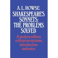 Shakespeare's Sonnets: The Problems Solved