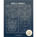 Adult Coloring Books: Art Therapy for Grownups: Zentangle Patterns - Stress Relieving Bird and Animal Coloring Pages for Adults