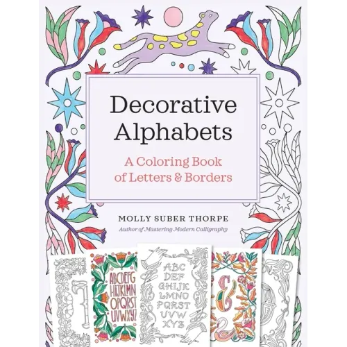 Decorative Alphabets: A Coloring Book of Letters and Borders
