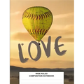 Wide Ruled Composition Notebook: Class Subject Back to School Supplies Softball Hot Air Balloon