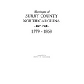 Marriages of Surry County, North Carolina 1779-1868