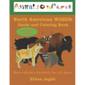 North American Wildlife Guide and Coloring Book: Hand-drawn Animals for all Ages