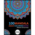 100 Mandala Adult Coloring Book: Meditation Therapy Coloring book