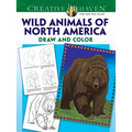 Creative Haven How to Draw Wild Animals of North America Coloring Book