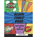 Blank Comic Book for kids with variety of templates: Variety of panel action layout templates to create your own comics. Blank comic book for kids and